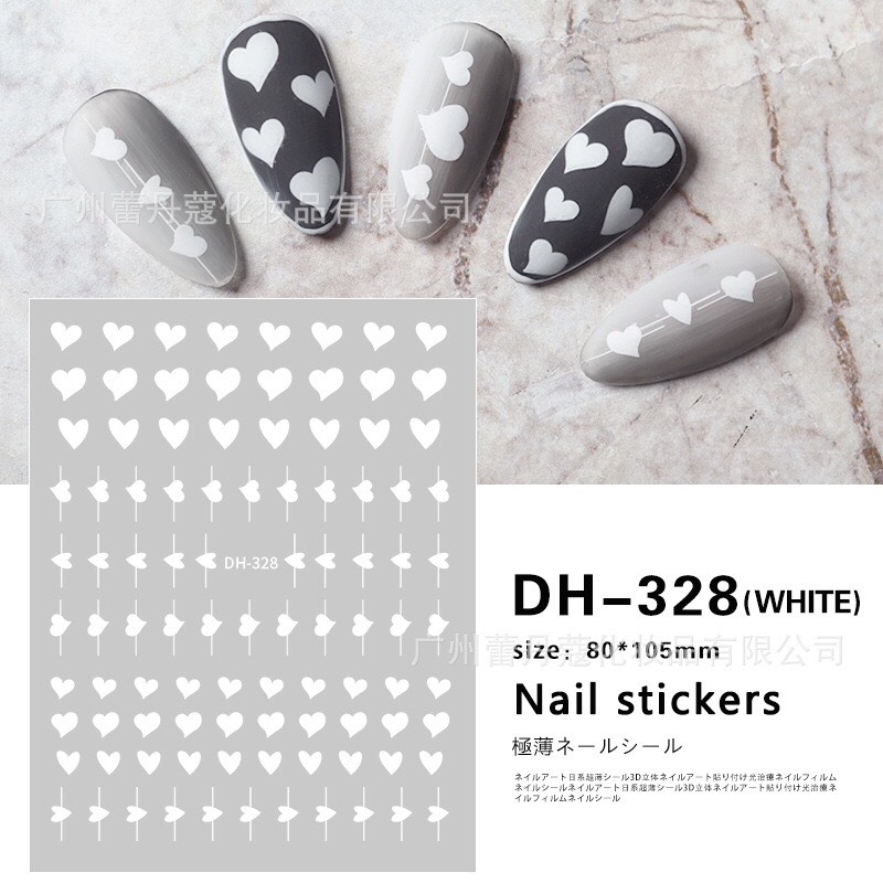 STICKER DÁN MÓNG HÌNH TRÁI TIM