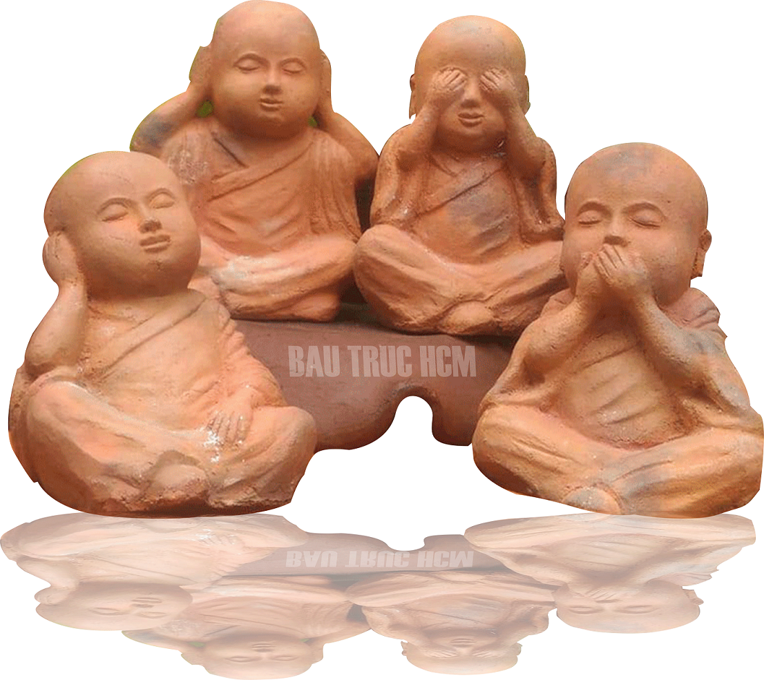 [HCM]BỘ TƯỢNG CHÚ TIỂU TỨ KHÔNG GỐM CHĂM