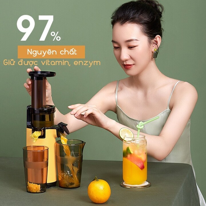 Máy ép trái cây tốc độ chậm cầm tay Mokkom MK-SJ001