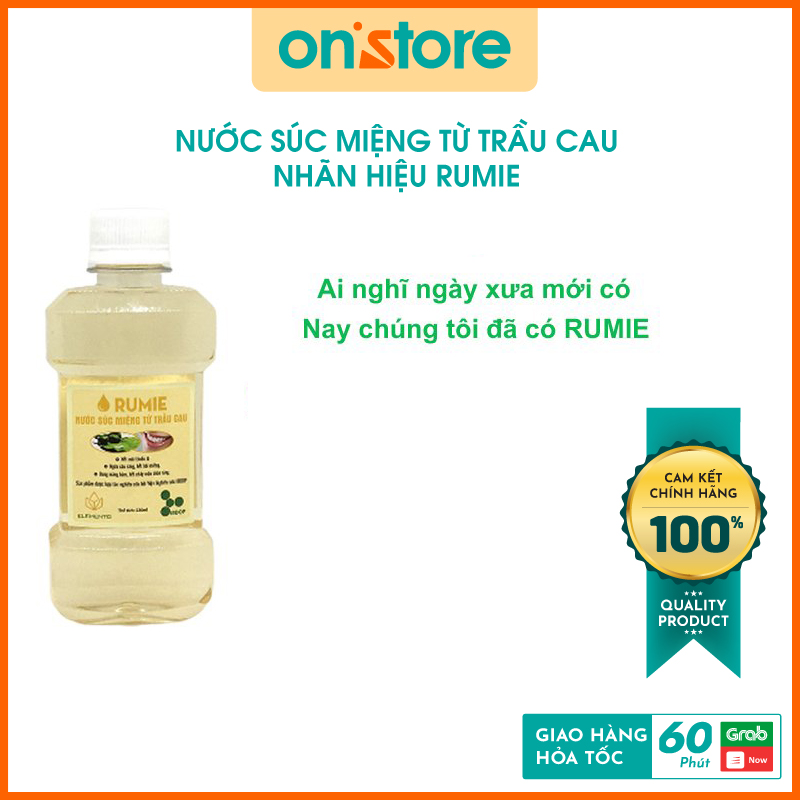 Nước Súc Miệng Từ Trầu Cau Sạch Miệng Chắc Răng - 220ml