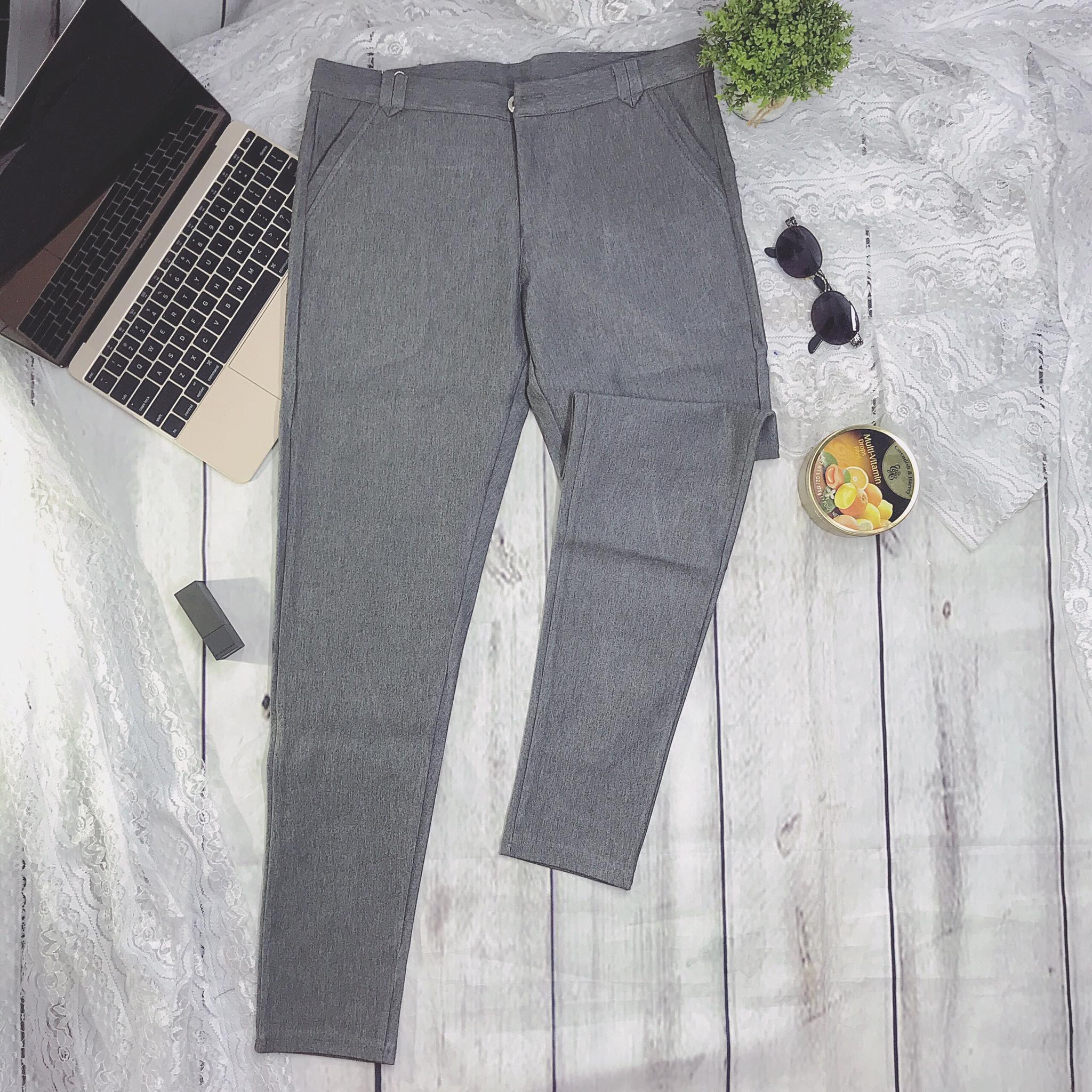 Quần cotton đẹp dây kéo