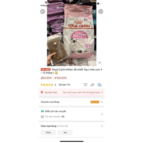 Royal Canin Kitten 36 ( mèo con 4-12 tháng )
