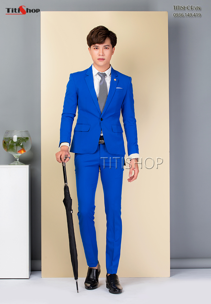 Áo vest nam titishop avn190 xanh dương