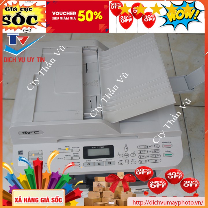 Multifunction printer LASER BROTHER MFC -7360 old compact beautiful machine full-featured photocopier scan ADF INECO