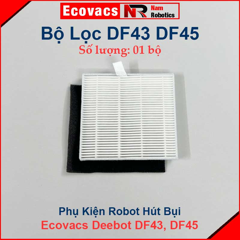Phụ kiện robot hút bụi lau nhà ecovacs deebot df35 | df43 | df45, khăn lau, bộ lọc, chổi cạnh, chổi lăn chính ///