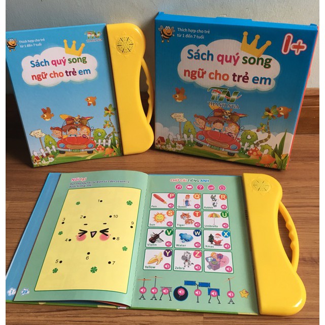 Đồ Chơi Sách Điện Tử Học Song Ngữ Tiếng Anh Hãng Thanh Nga - Mẫu Mới Nhất