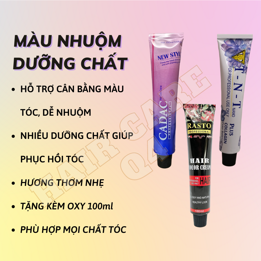 Thuốc Nhuộm Tóc Màu Xanh Khói