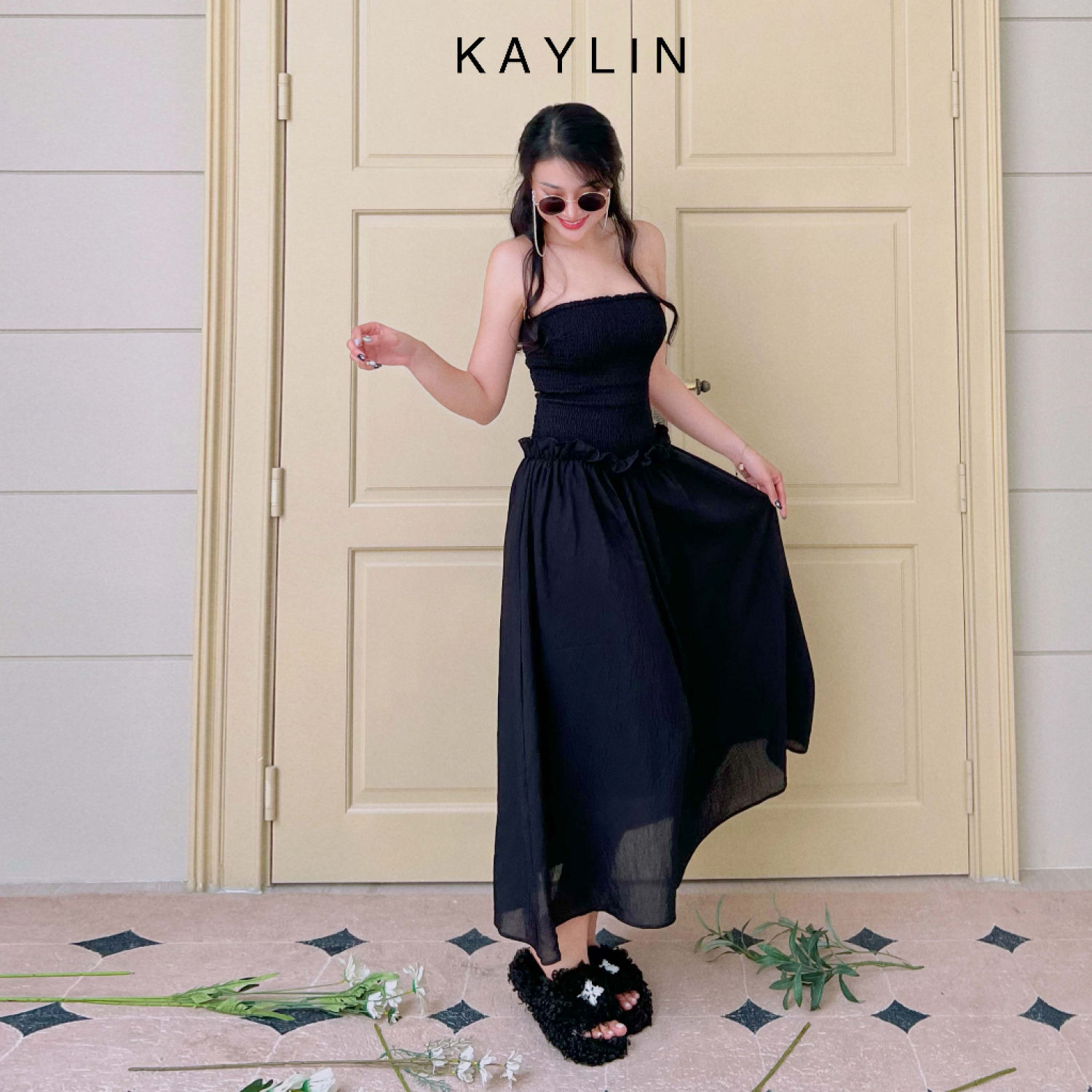 Đầm freesize dáng dài maxi cup phong cách KAYLIN - N1991