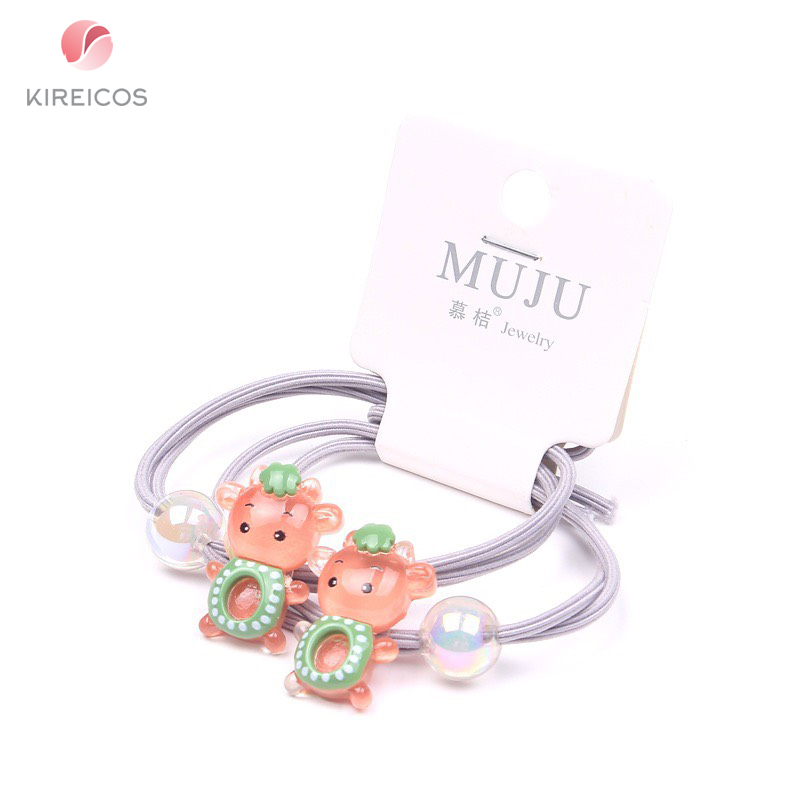 [HCM]Set 2 Sợi Dây Cột Cột Tóc Cho Bé Hình Thú B277 - kireicos