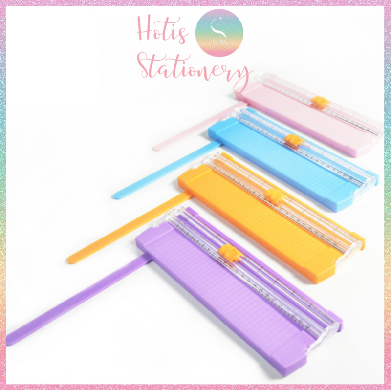 HOTIS 10 MÀU - Bàn cắt giấy mini A4 có thước gấp 27x8.5cm - Nhiều màu