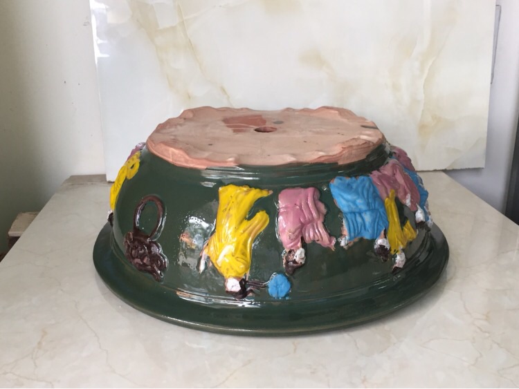 Chậu Sứ bonsai hình bát tiên (size 2)