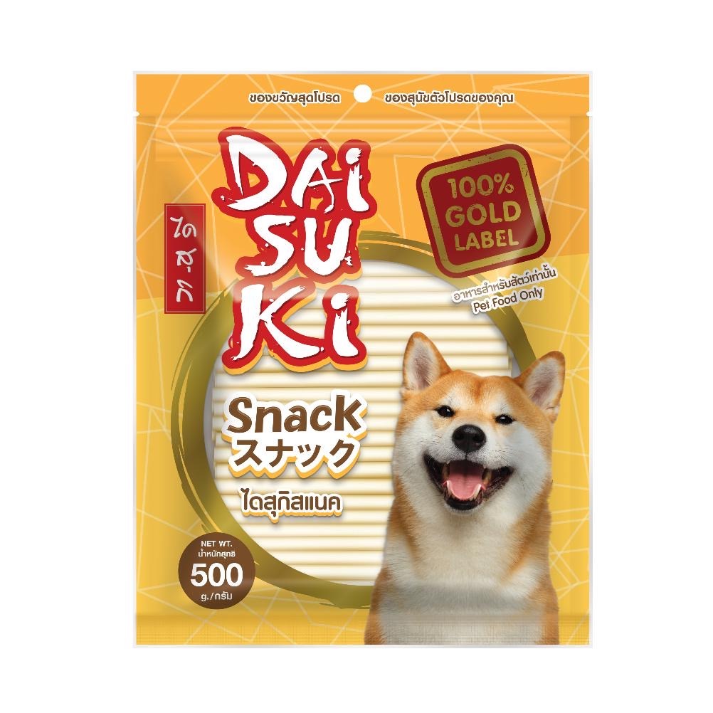 Que gặm snack daisuki 500g chó free ship que gặm bánh thưởng sạch răng miệng thơm ngon cho thú cưng