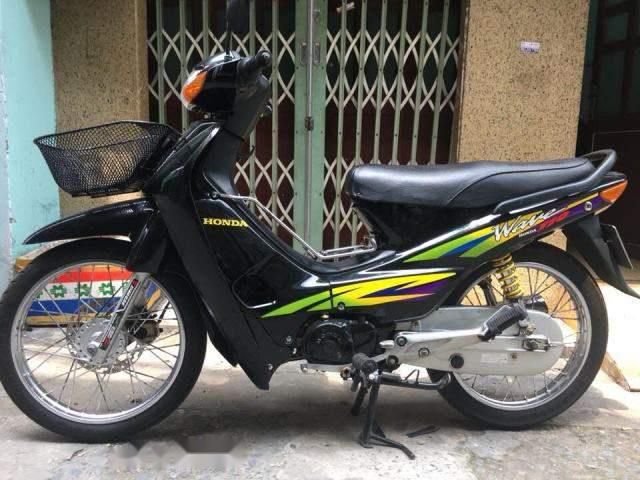 Tem lụa wave nhỏ thái dán xe đen