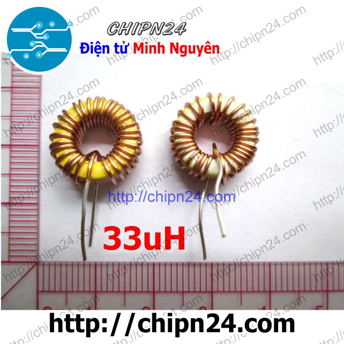 Cuộn cảm xuyến 3a 33uh dip