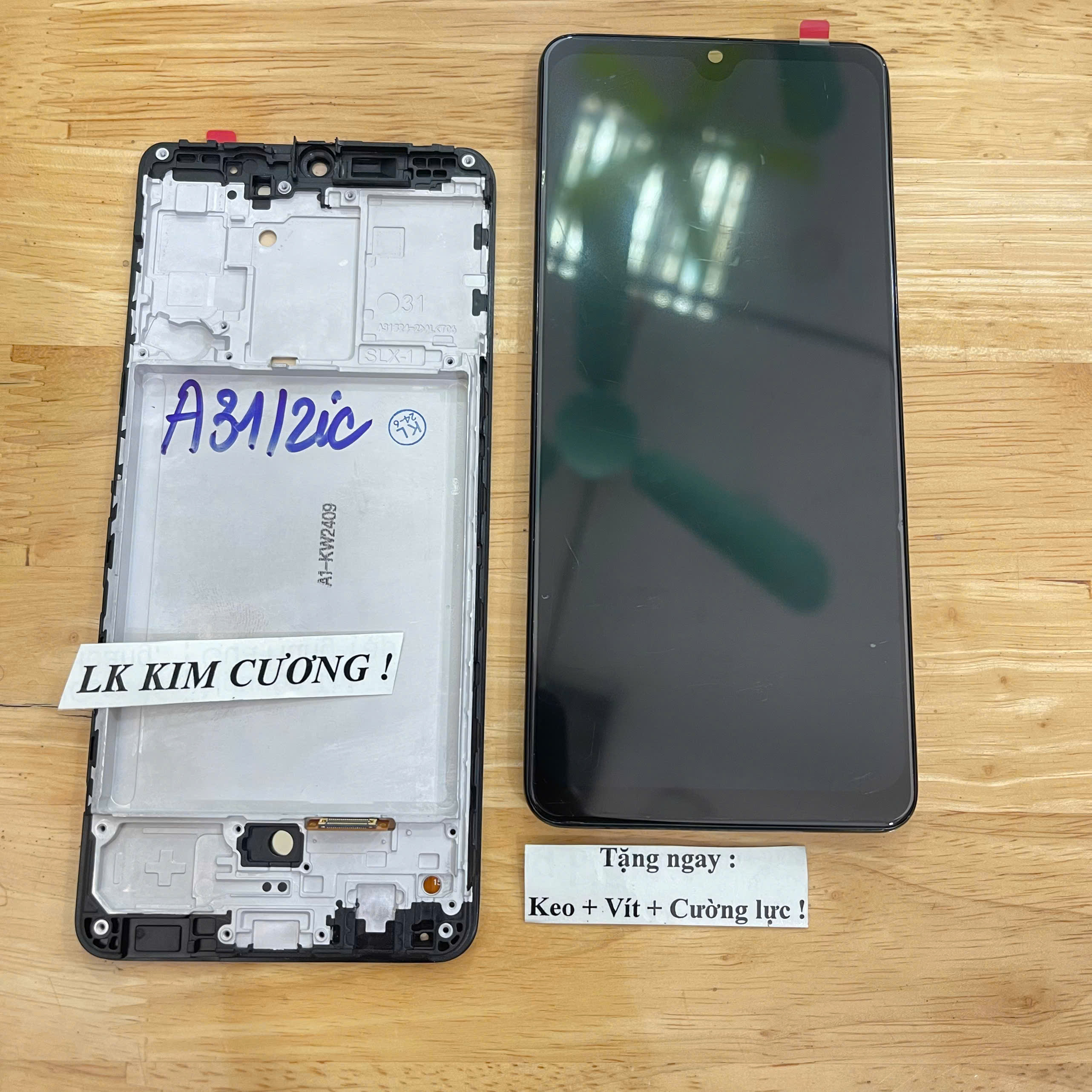 Màn hình tương thích A31 - liền khung - OLED (2IC)