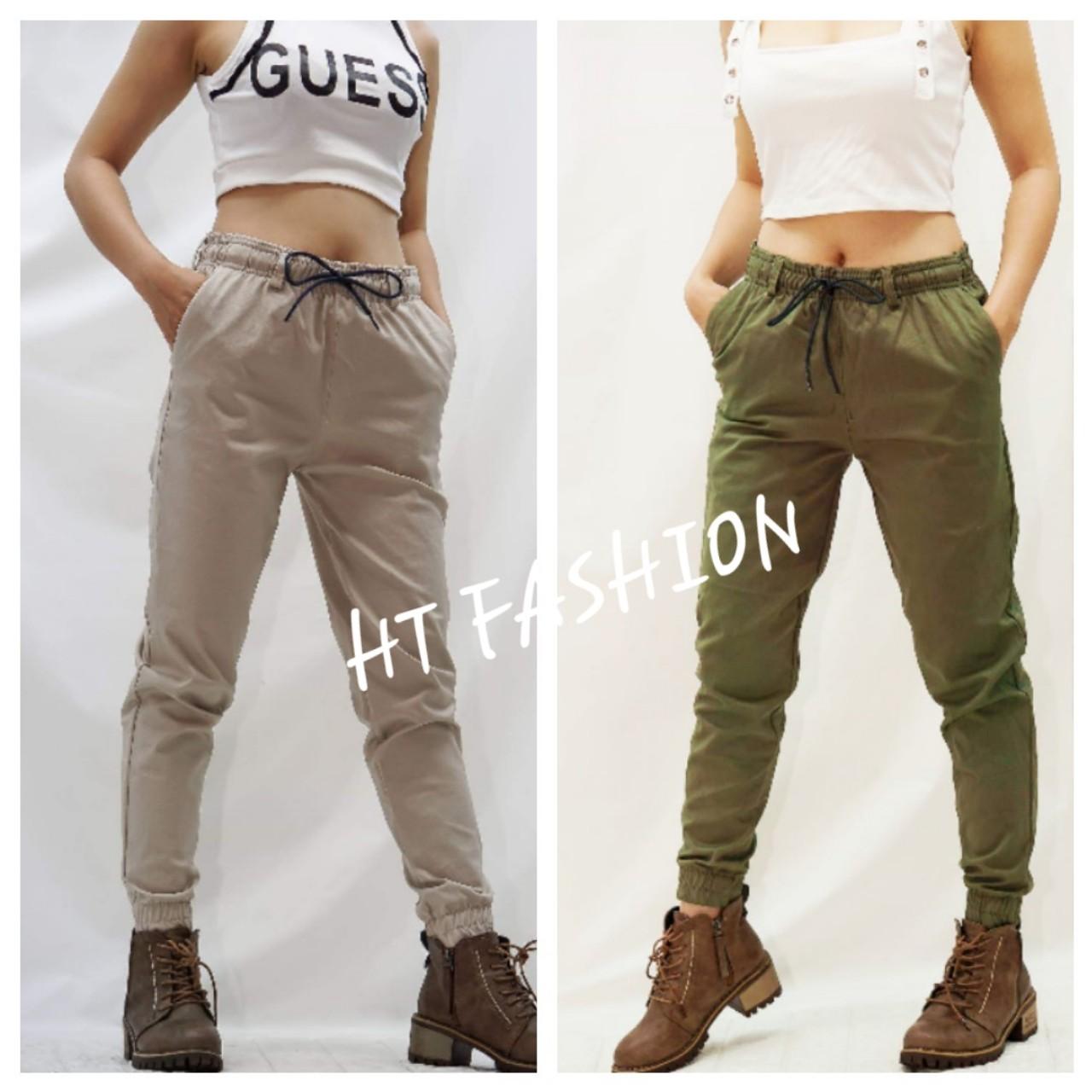 Quần jogger kaki nữ phong cách năng động
