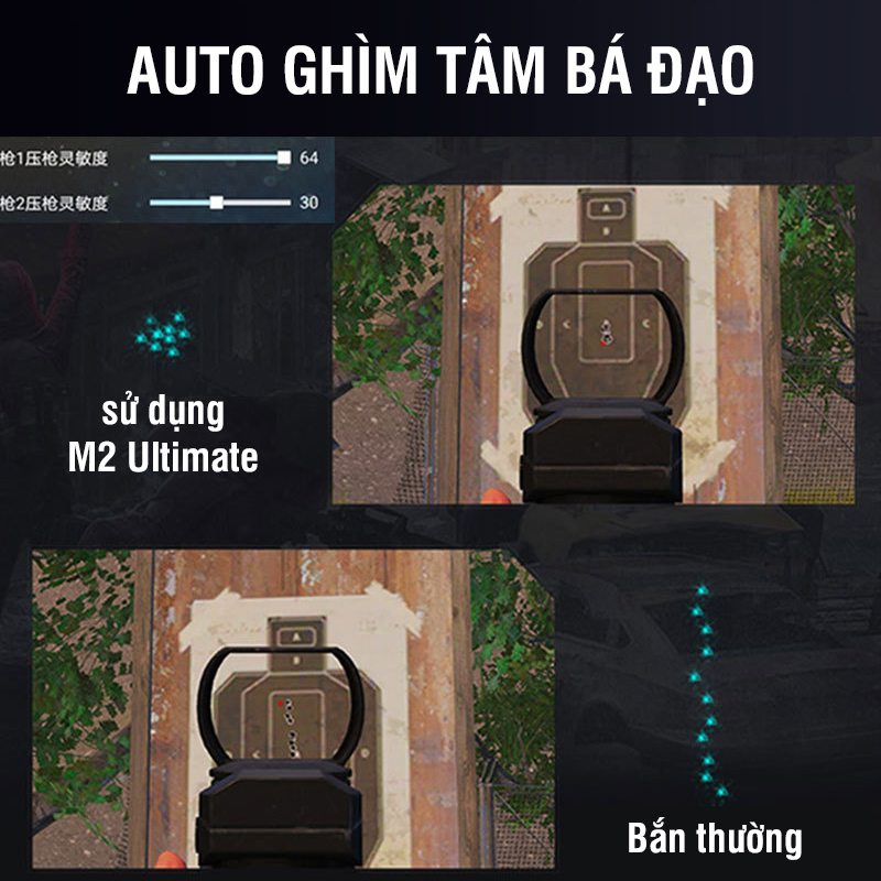 Combo Meiying M2 Ultimate và bàn phím chuột chơi game PUBG Mobile, Free Fire, COD