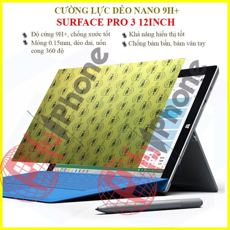 Dán cường lực dẻo nano Surface Pro 3 12 inch