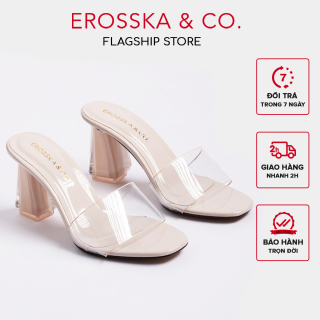 De p nư , de p cao gót Erosska quai trong kiểu dáng đơn giản thời trang thanh lịch cao 9cm - EM040(NU) thumbnail