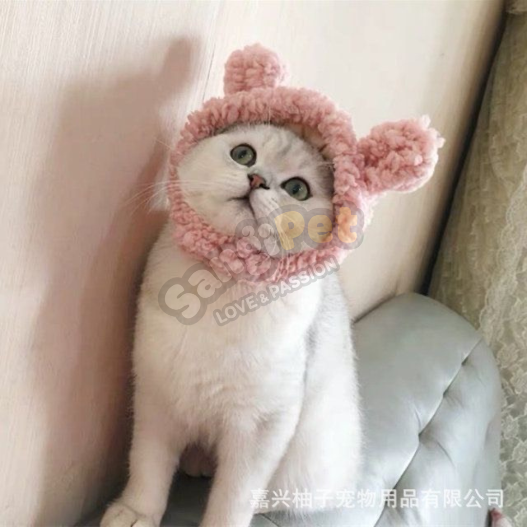 Mũ Cho Mèo Chó, Nón Len (NHIỀU MẪU) Cực Cute Cho Thú Cưng