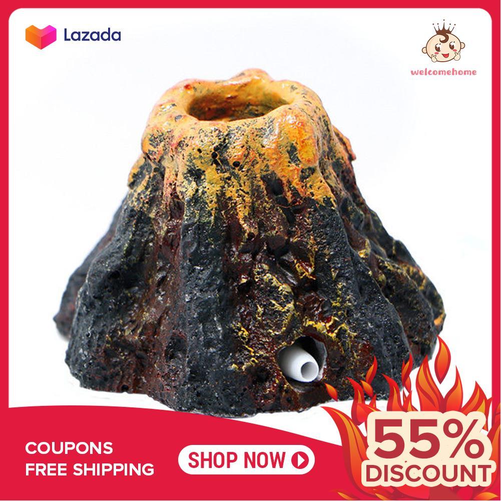 Núi lửa trang trí bể cá cảnh