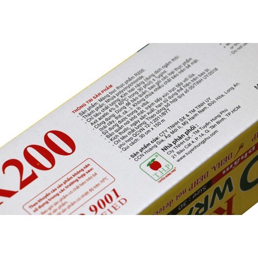 Màng bọc thực phẩm Ringo Wrap 200*30cm màng dai siêu dính