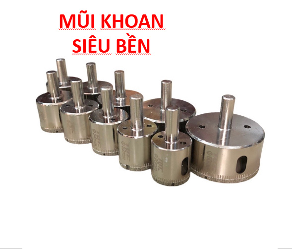 Mũi Khoan Kính ,Gạch, Đá Phi 6mm đến 34mm