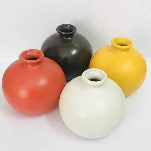 [HCM]BÌNH CẮM HOA MINI GỐM SỨ BÁT TRÀNG ĐỦ MÀU ( ĐƯỢC CHỌN MÀU)