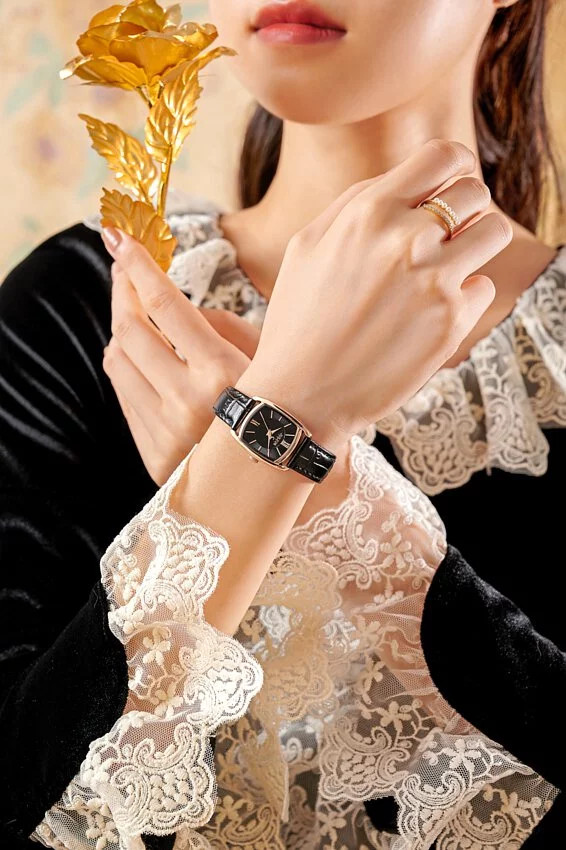 Đồng hồ nữ Julius JA-1364 Hàn Quốc dây da