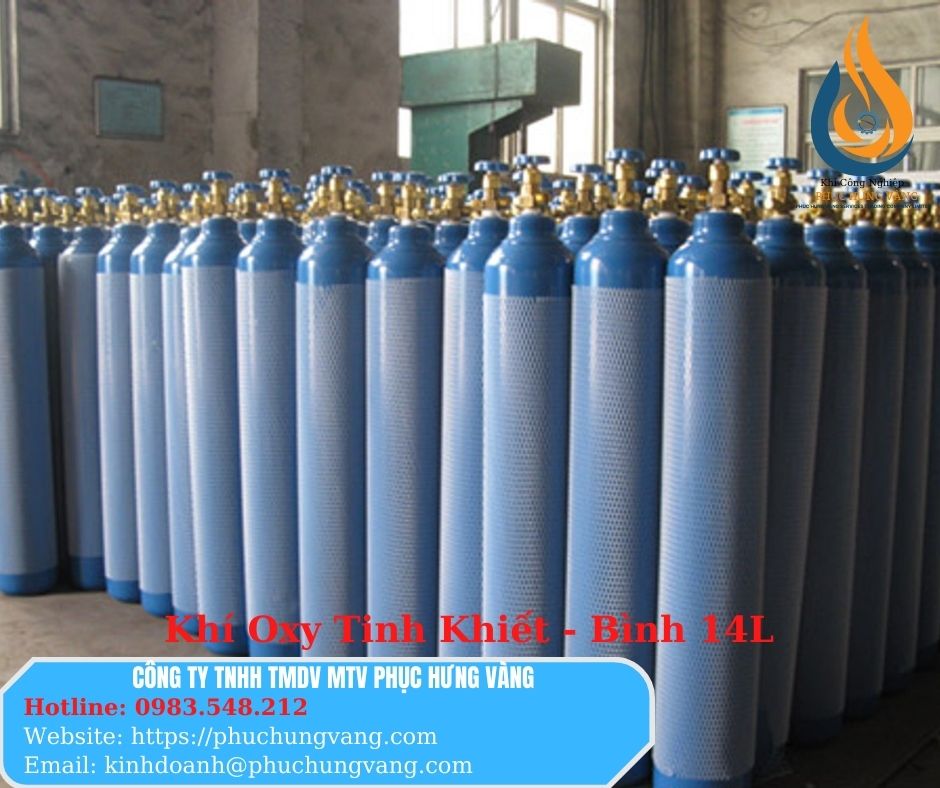 BÌNH KHÍ OXY 14 LÍT Bình Đầy Khí