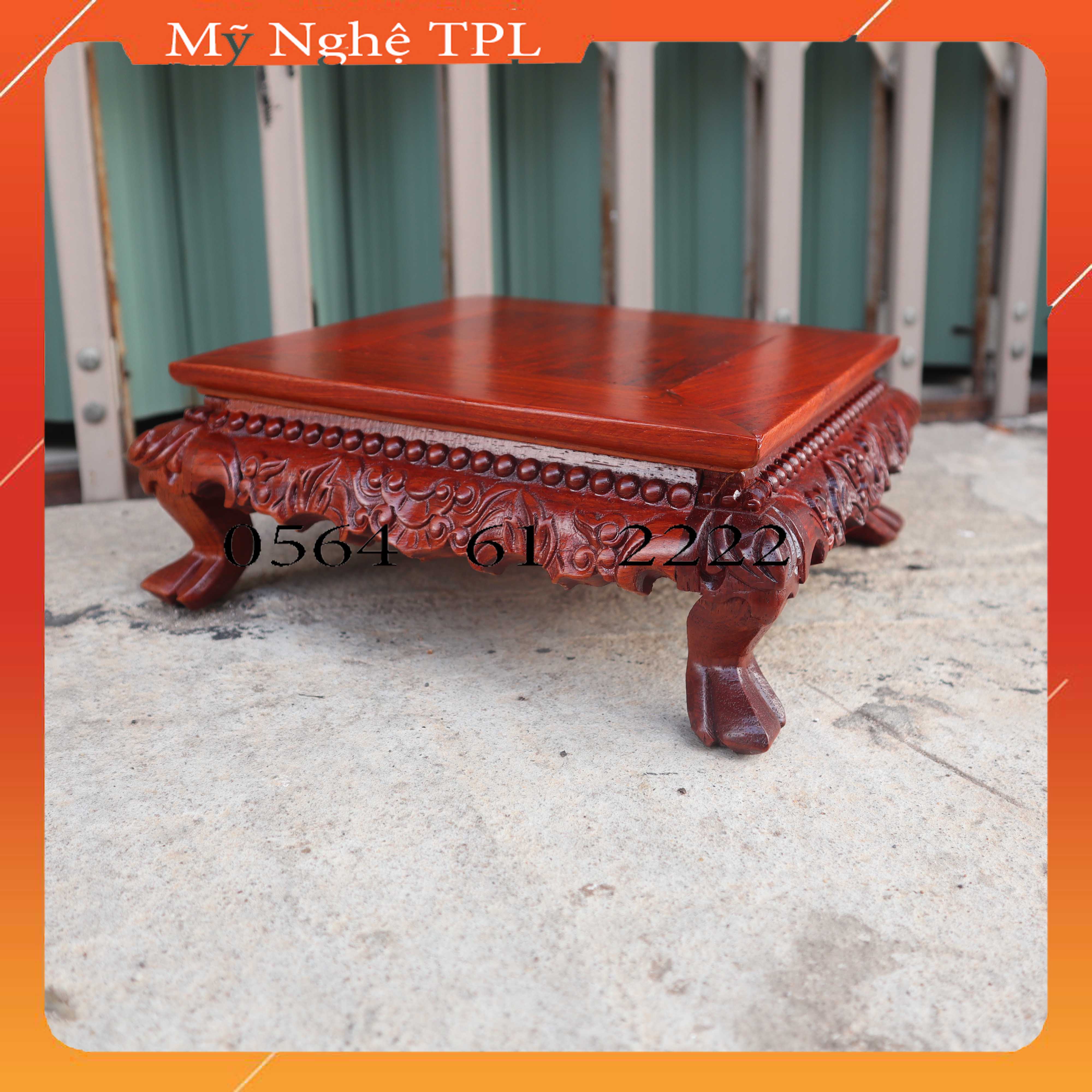 (Video)Kỷ rồng gỗ hương-Đế rồng đôn rồng cao cấp-Đôn chân quỳ cao 8cm