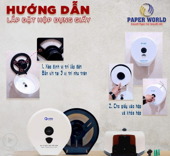 Hộp Đựng Giấy Vệ Sinh Cuộn Lớn Roto3203A | RT3203A