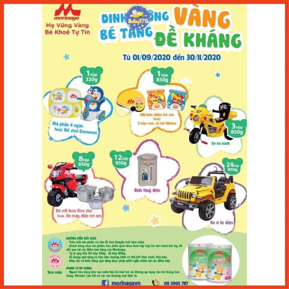 Sữa Morinaga số 1/số 2/ số 3 850g date 6/2023