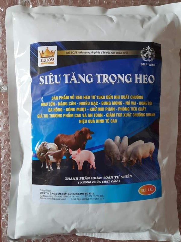 SIÊU TĂNG TRỌNG HEO 1kg/gói