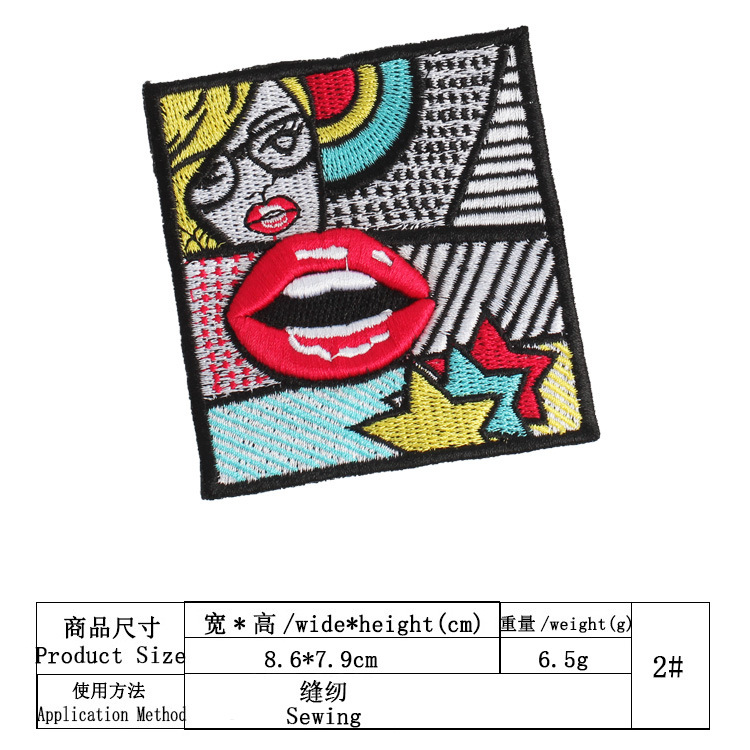 [Siêu VIP] Sticker Thêu Ủi Dập Nổi Cao Cấp MS44336