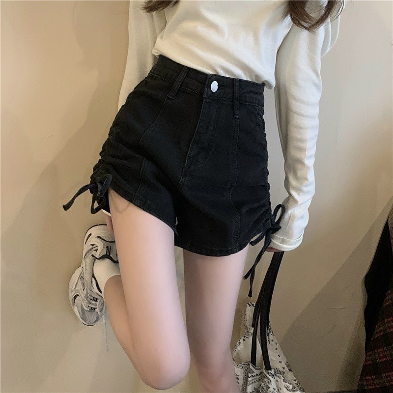 QUẦN SHORT NỮ DÂY RÚT 2 BÊN HÔNG CO GIÃN