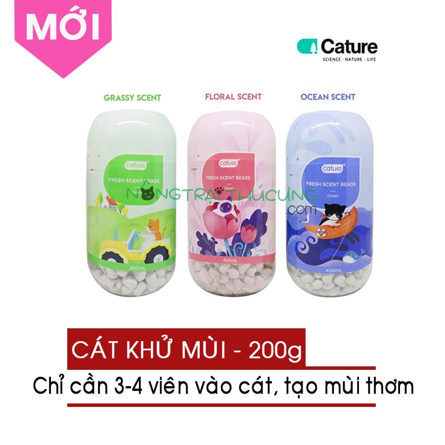 Hạt Khử Mùi Cát Vệ Sinh Cho Mèo Cature 200g - Fresh Scent Deodoriser - 3 Hương - [Nông Trại Thú Cưng]