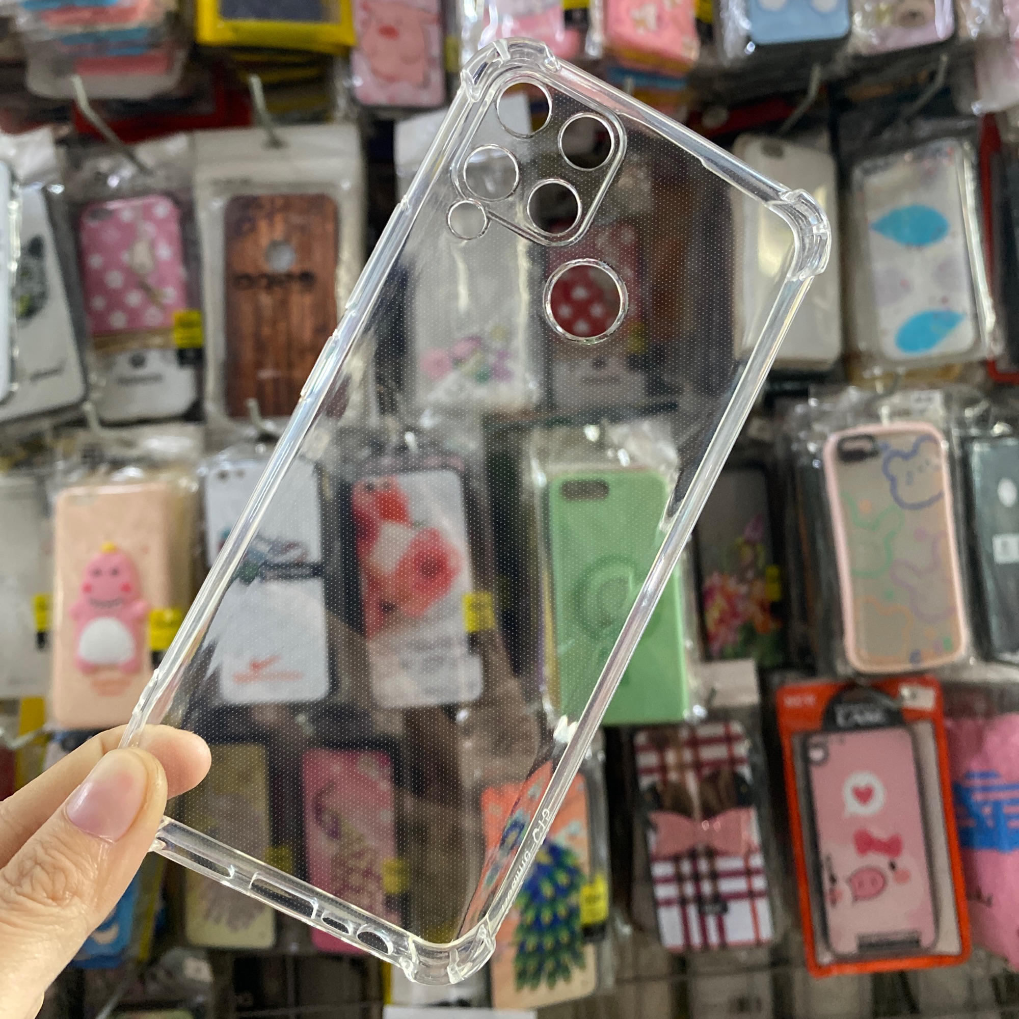 Realme C15  Ốp lưng dẻo trong suốt chống sốc siêu xịn