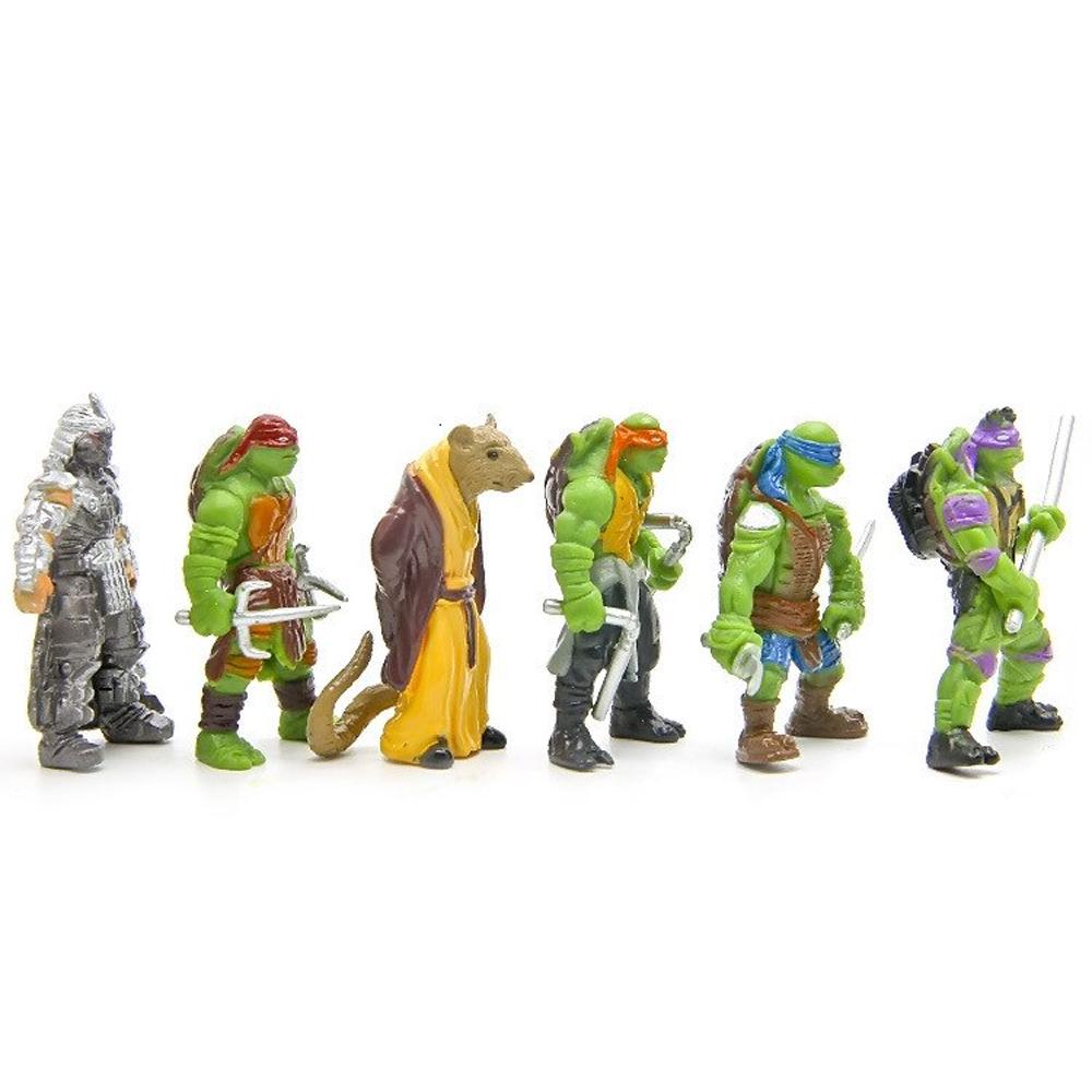 [HCM]Bộ 06 Mô Hình Trang Trí Ninja Rùa - Mẫu 02