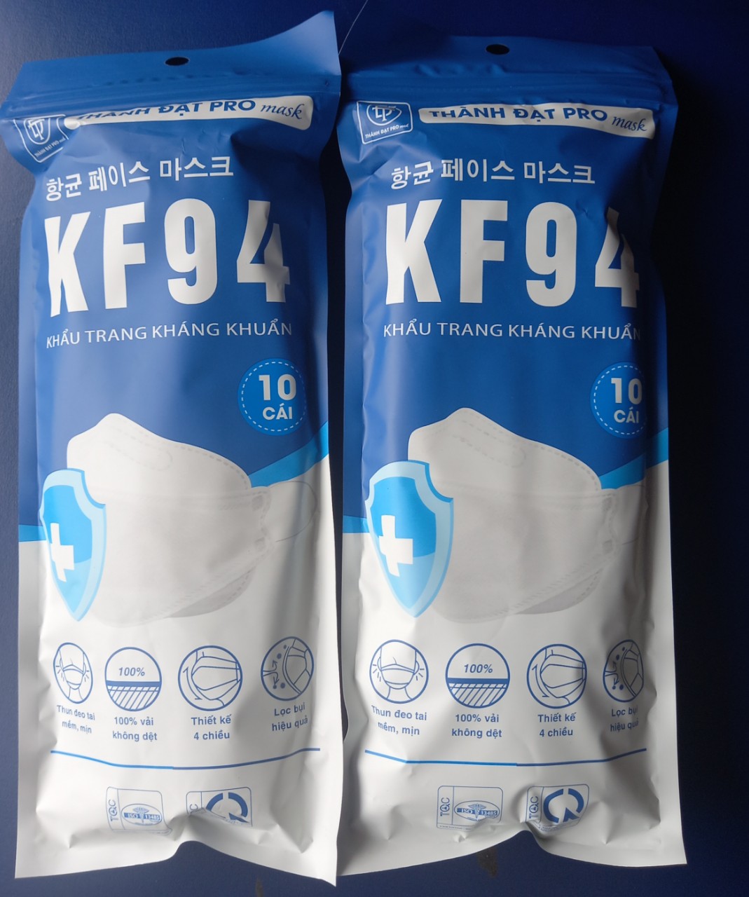 KHẨU TRANG KF94 THÀNH ĐẠT ( 1 BỊCH 10 CÁI )TRẮNG