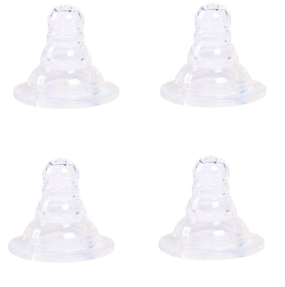 Combo 4 Núm Vú Silicon Thay Thế Dolphin cổ hẹp