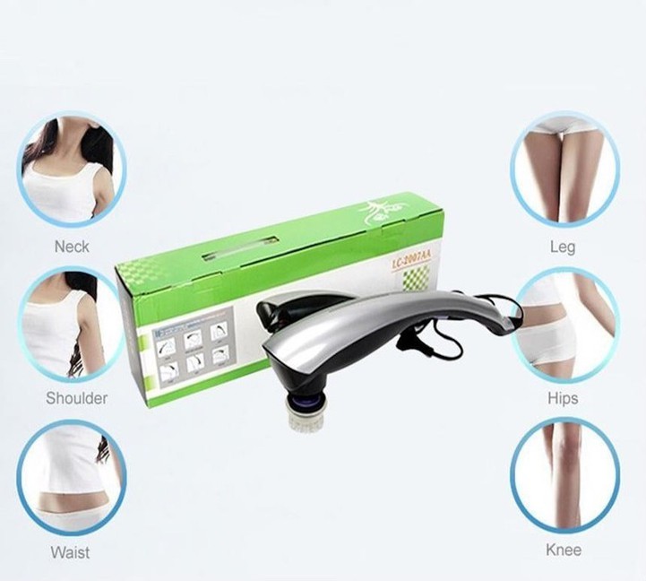 Máy đấm lưng, massage cầm tay LC-2007AA. (3 Đầu Matxa)