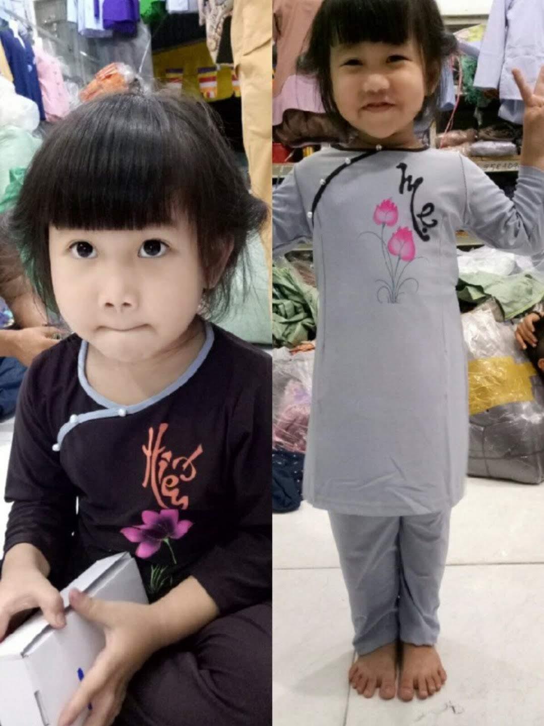[HCM]Đồ lam đi chùa bé gái mẫu cách tân
