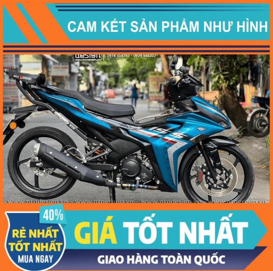 Tem rời exciter 155 xanh ngọc - mẫu sniper 2023