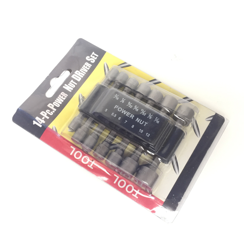 Bộ 14 Đầu Tuýp Vặn Ốc Lục Giác Power Nut