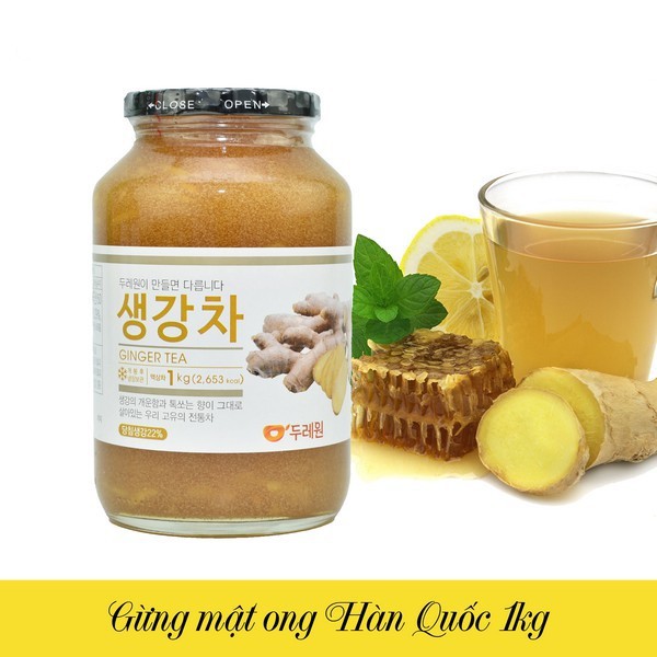 Combo 2 hũ Trà Mật Ong Gừng Korea Natural Food 1 KG- Hàn QUốc