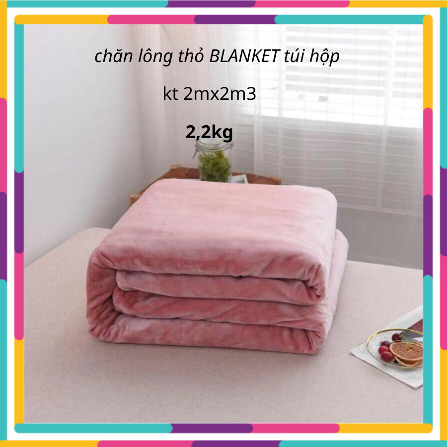 [Type 1 - Weighs 2.2 kg] High Quality Rabbit Fur Blanket