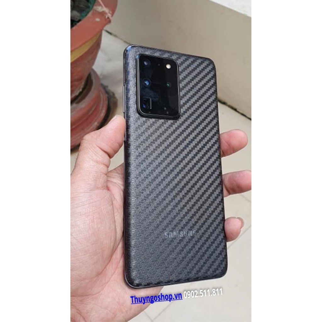 [HCM]S20/S20 plus/S20 Ultra - Dán mặt lưng carbon