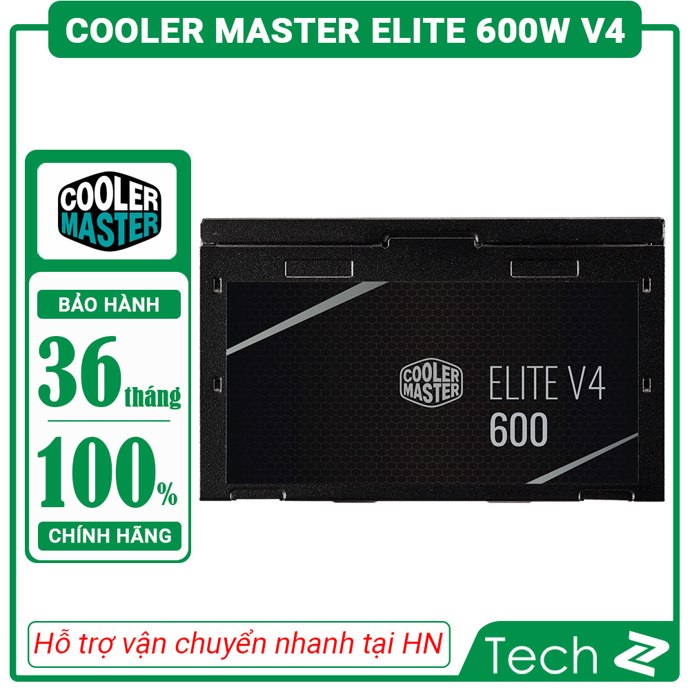 [FREESHIP MAX] Nguồn máy tính Cooler master Elite 600W V4 (80 Plus /Màu Đen)
