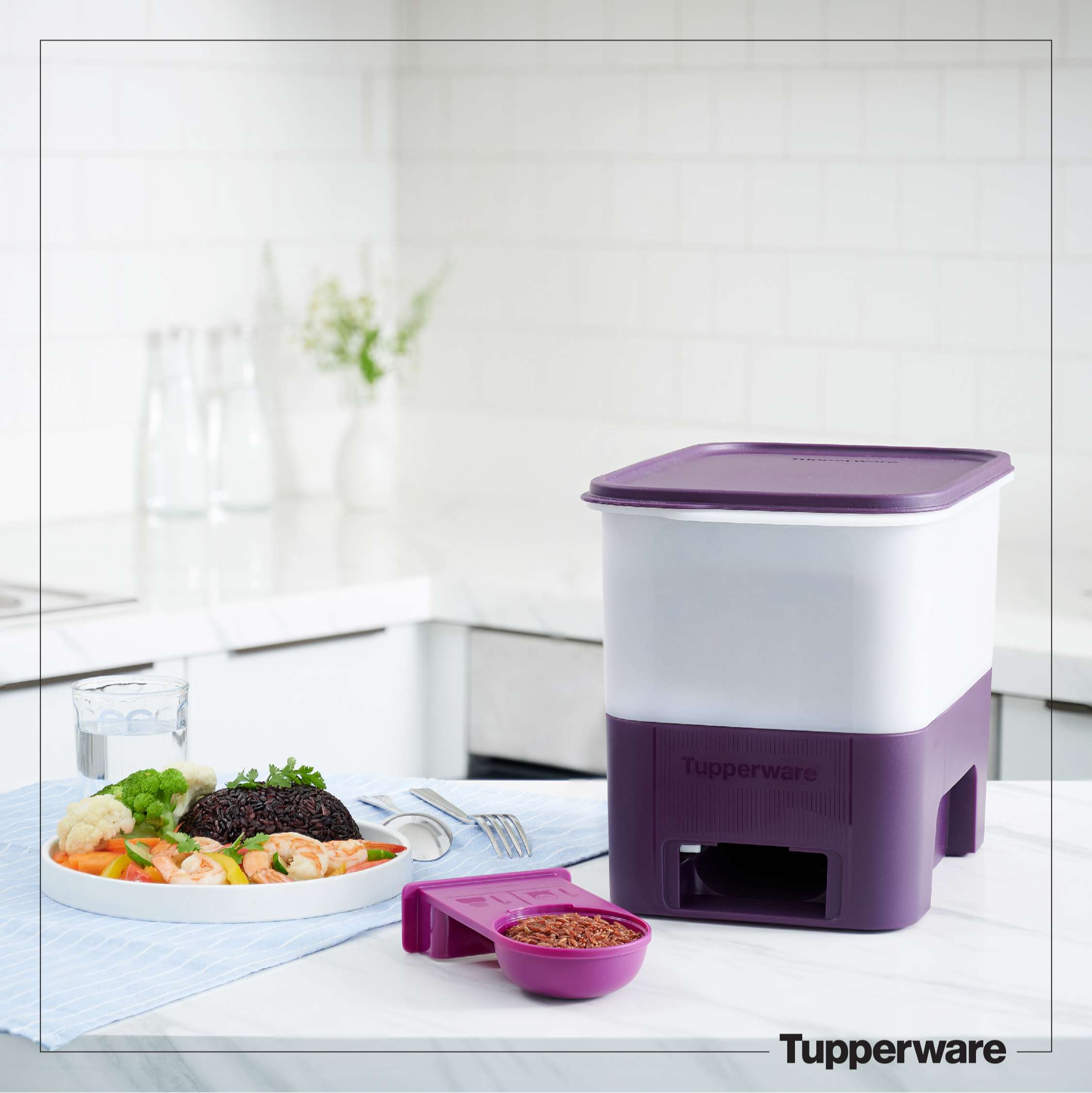 Thùng gạo Tupperware Rice Smart Junior 5kg